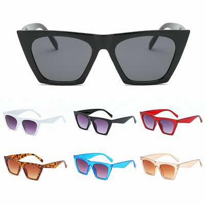 Classic Square-Frame Sunglasses for Adults