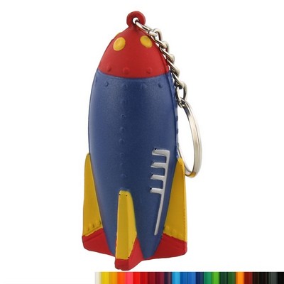 Foam Rocket Stress Reliever Key Ring