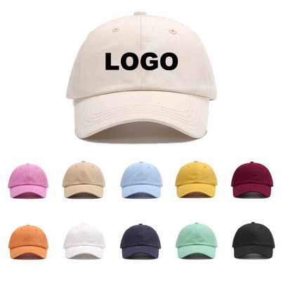 Washed Plain Baseball Cap