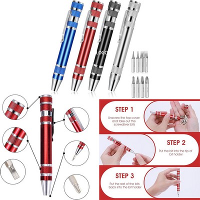 Multifunctional 8 in 1 Screwdriver Set