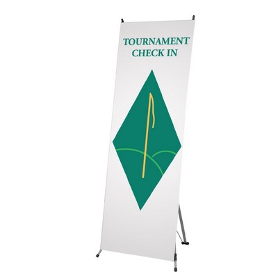 24" X 63" X-Stand With Vinyl Banner