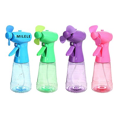 Cooling Spray Bottle Fan