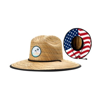 Richardson 828 Lined Waterman Straw Lifeguard Hat