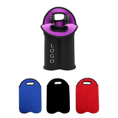 Insulated Neoprene Cooler Wine Bottle Bag