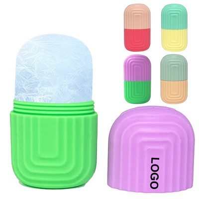 Capsule Shape Ice Roller For Face Massager