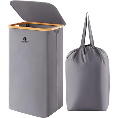 Collapsible Laundry Hamper Lid Large Capacity