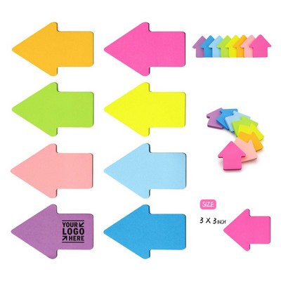 3 x 3 Inch 75 Sheets Arrow Shaped Self-Sticky Note Pads