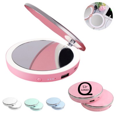 Power Bank Makeup Mirror