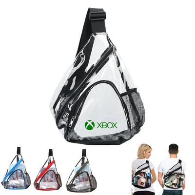 Clear Sling Bag Transparent Shoulder Crossbody Backpack