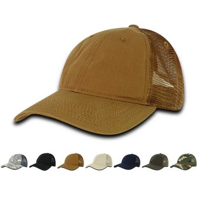 Decky Relaxed Ripstop Baseball Cap w/Mesh Back