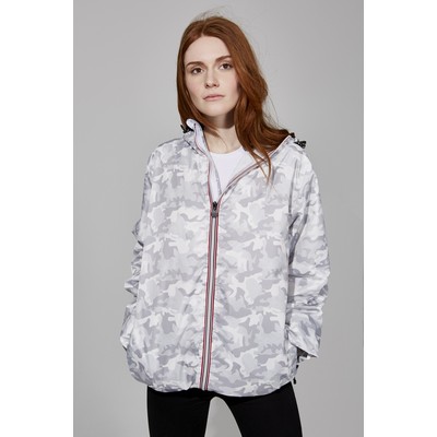 O8Lifestyle Women's Full-Zip Print Rain Jacket