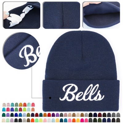 Custom Embroidery Winter Beanie Cap