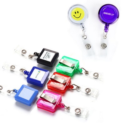 Retractable Badge Reel Clips Holder