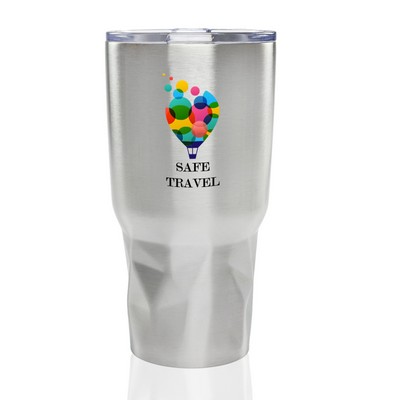 Stainless Steel Tumblers with Clear Lids 27 oz