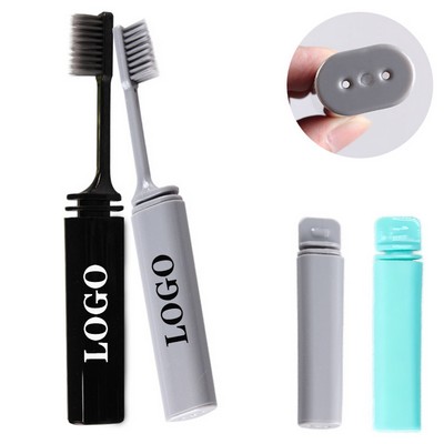 Custom PP Travel Portable Folding Soft Bristle Toothbrush