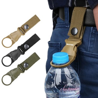 Outdoor Tactical Nylon Water Bottle Holder Clip