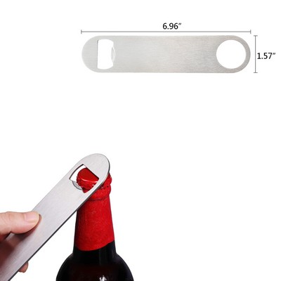 Long Handle Stainless Steel Bottle Opener