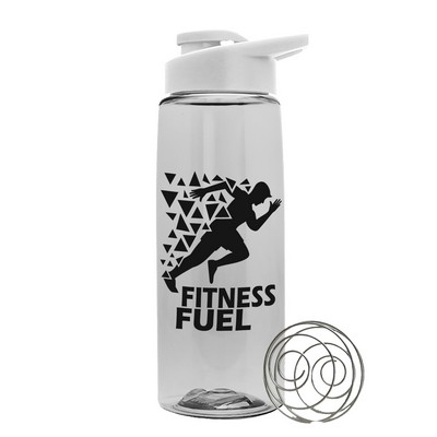 The Flair - 26 Oz. Tritan™ Shaker Bottle w/Drink Thru Lid and Mixing Whisk Ball