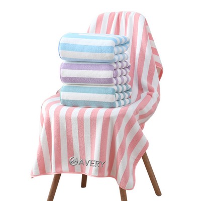 Colorful Striped Bath Towel