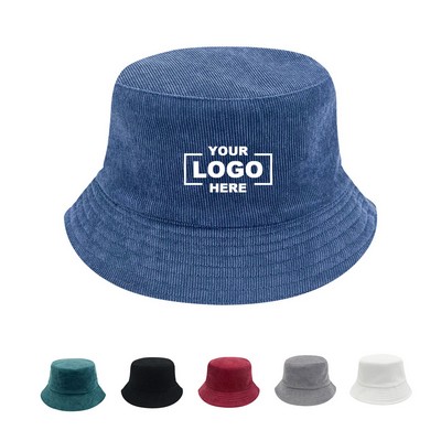 Stylish Corduroy Casual Bucket Hat