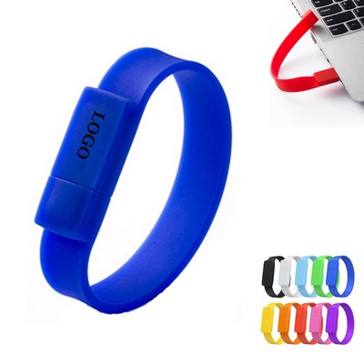 Portable Colorful Wristband Usb Flash Drive