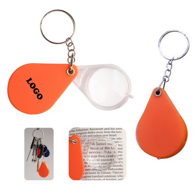 Mini Folding Magnifier Key Ring