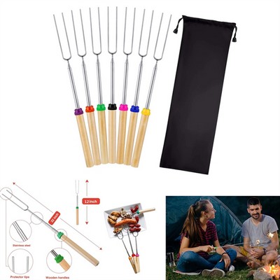 Skewers Telescoping Forks Marshmallow Roasting Sticks