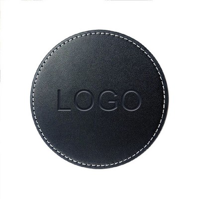 PU Leather Waterproof Anti-Scald Coaster