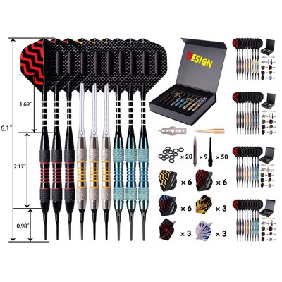 Darts Plastic Tip Professional Soft Tip Darts Set