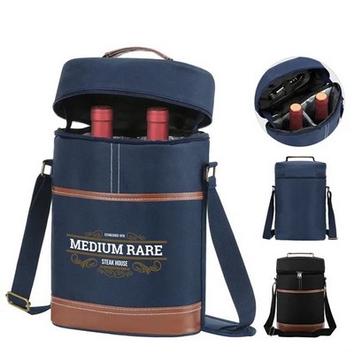 Classic Insulated Double Wine Cooler Bag