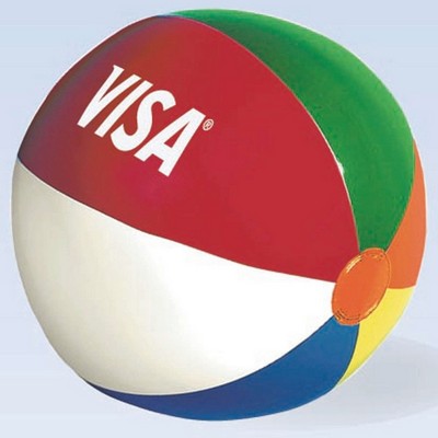 Inflatable Mini Beach Ball with Multi-Colored Panels - 4.5"