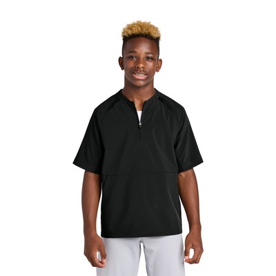 Sport-Tek® Youth Repeat 1/2-Zip Short Sleeve Jacket