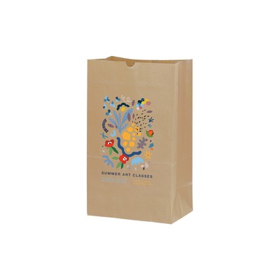 Natural Kraft 16# SOS Bag with Full Color Digital Print (7 11/16 x 4 7/8 x 16 1/16)