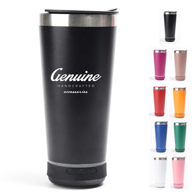 18 Oz Tumbler w/ Bluetooth Speaker