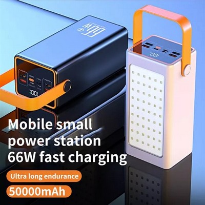 Super Fast Charging 50000mah PD 66W Outdoor Power Bank