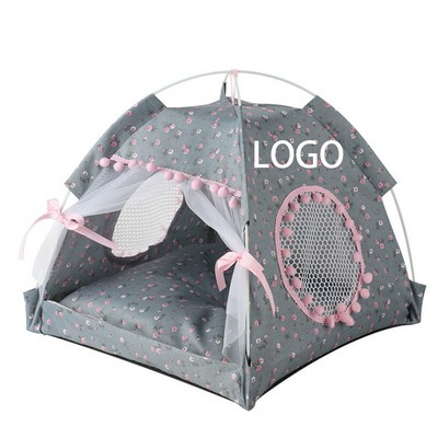 Pet Summer Tent Bed - Cool and Comfy Outdoor Canopy