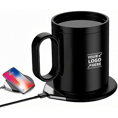 USB Coffee Mug Warmer with Wireless Charger