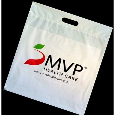 2.5 Mil Fold Over Die Cut Handle Bag (20"x20½"x6")