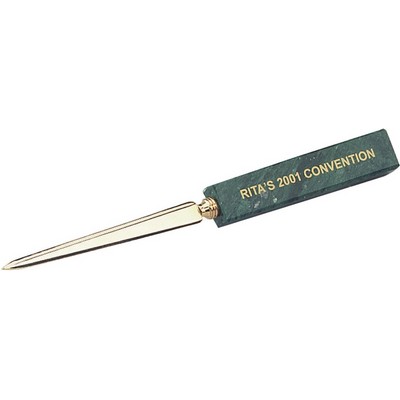 Green Marble Awards & Desk Accessories (Letter Opener)