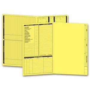 Legal Size Real Estate Folder w/ Left Panel Checklist