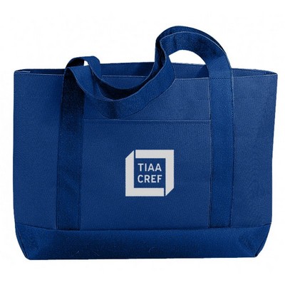 Travel Poly Tote Bag w/ Front Pocket