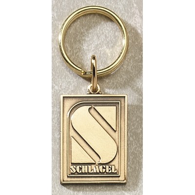 Series 3525-I Die Struck Iron Key Tag (1 3/4"x2.5mm Thick)