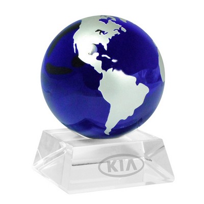 Elegant Glass Globe Paperweight