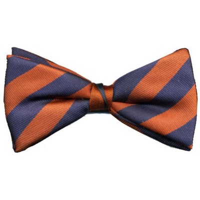 Custom Woven Silk Clip On Bow Tie