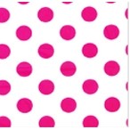 Polka Dot Hot Pink Stock Printed Tissue