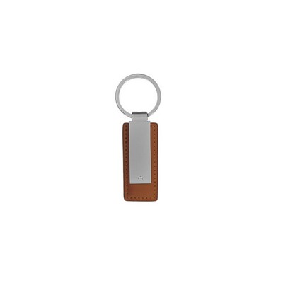 Brown Synthetic Leather Key Chain (Domestic Production)