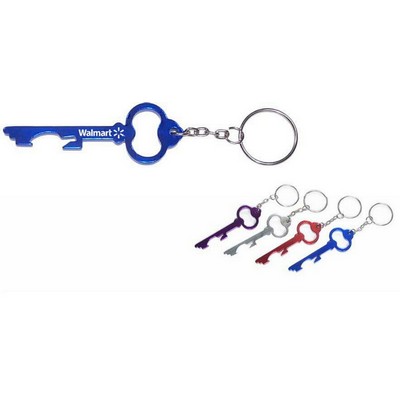 Skeleton Key Look Aluminum Bottle Opener w/Keychain (9 Week Production)