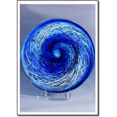 Orion Art Glass Rondelle w/o Stand (14"x14")