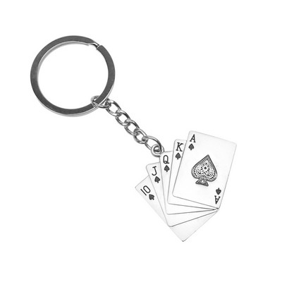 Small Black Royal Flush Key Tag