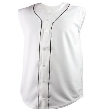 Youth Pro-Style 10 Oz. Stretch Double Knit Sleeveless Baseball Jersey Shirt w/ Soutache